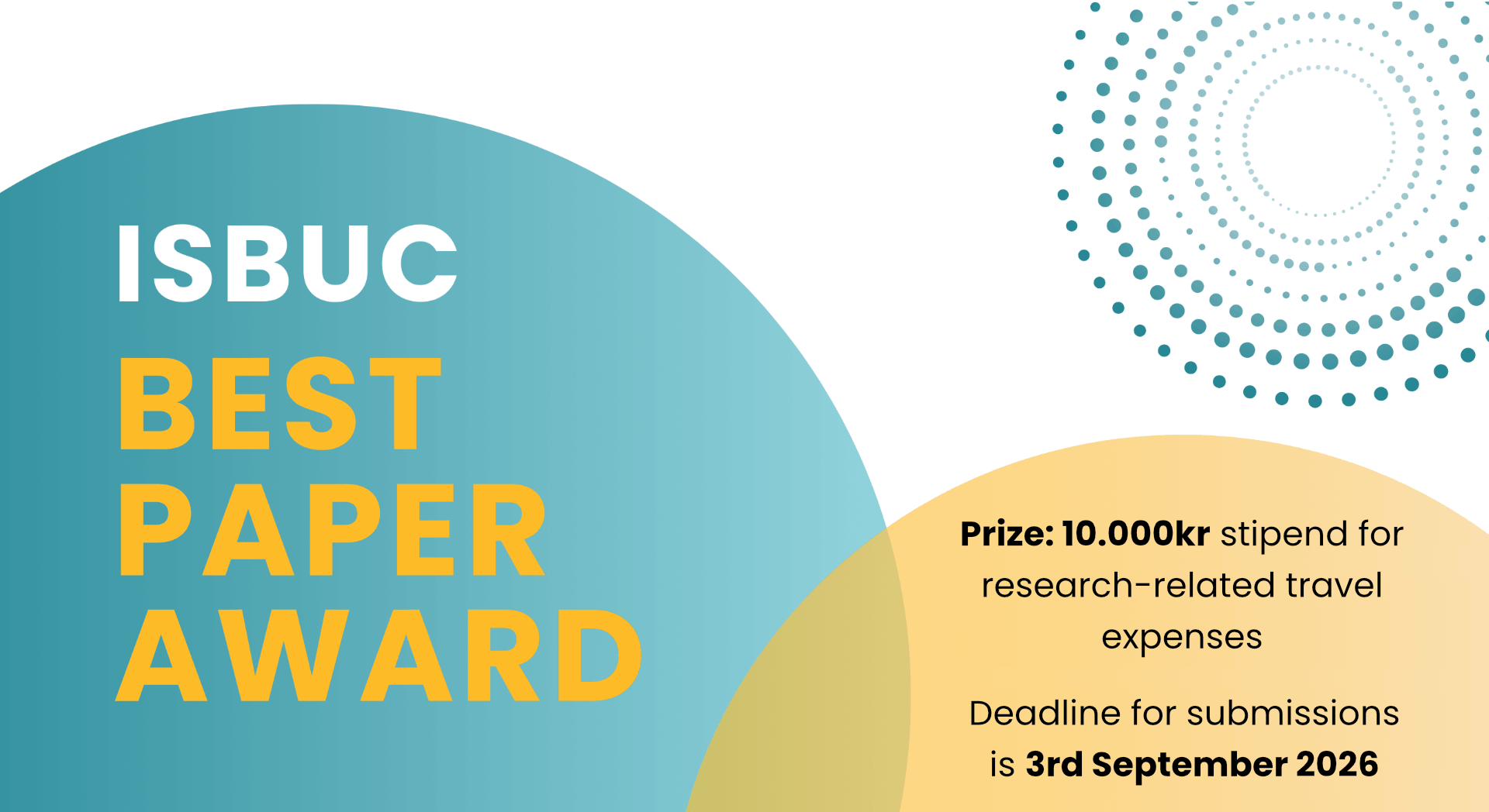 ISBUC Best Paper Award 2026